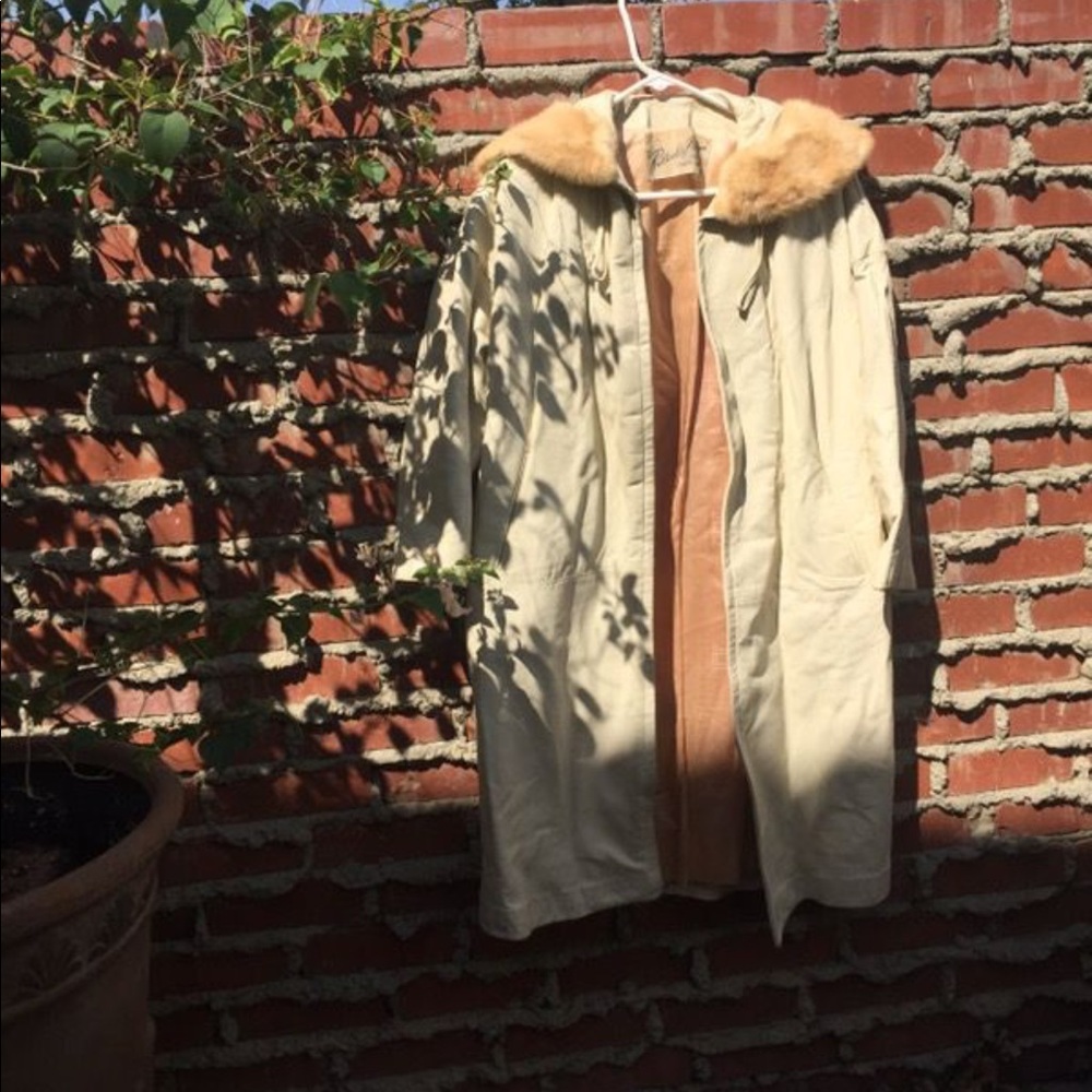 Authentic leather vintage coat